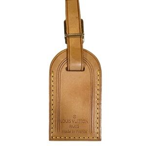 Louis Vuitton Brown Leather Tag